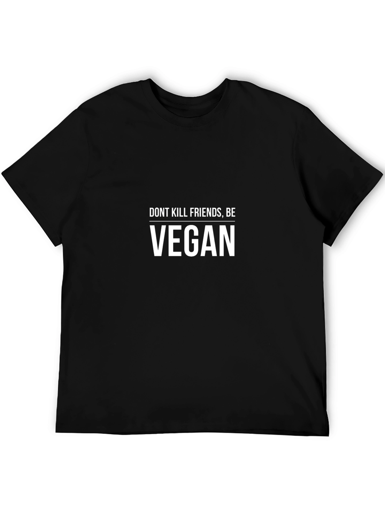 Vegan Slogan Graphic Print Tee
