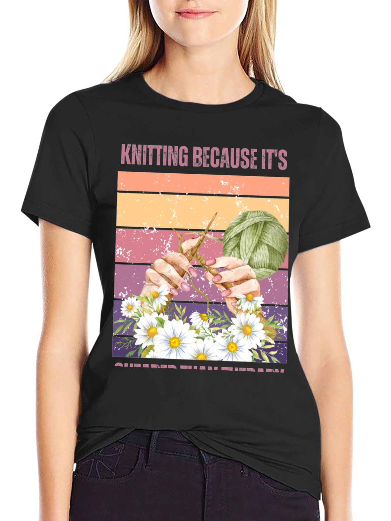 Knitting Therapy T-Shirt