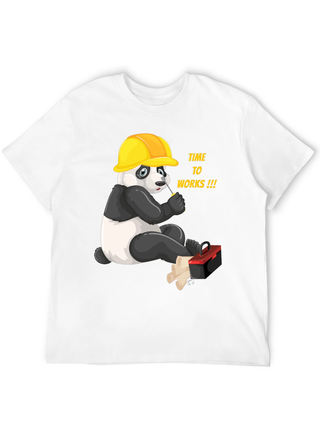 Panda Builder Graphic T-Shirt - Work Ready