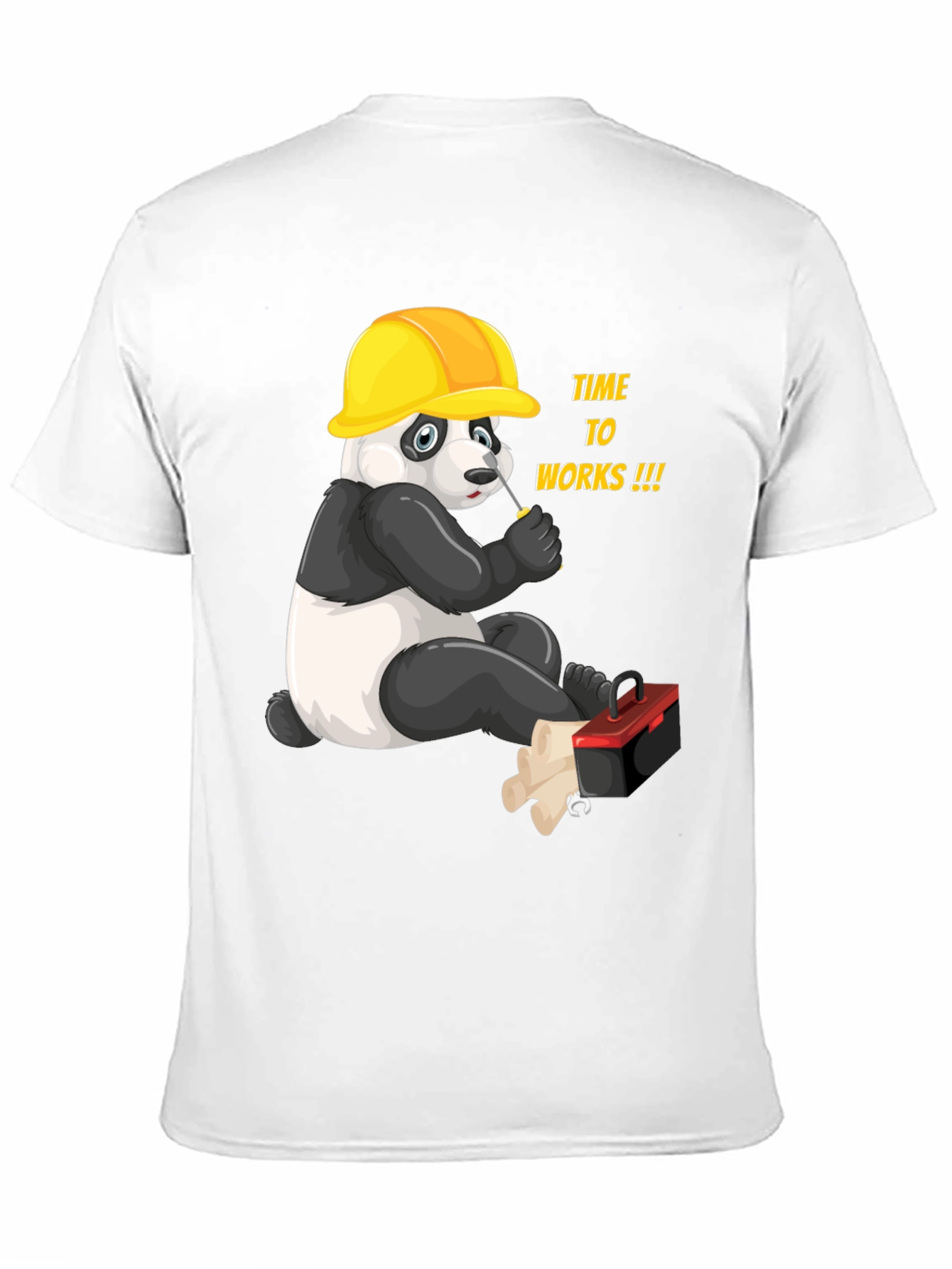 Panda Builder Graphic T-Shirt - Work Ready