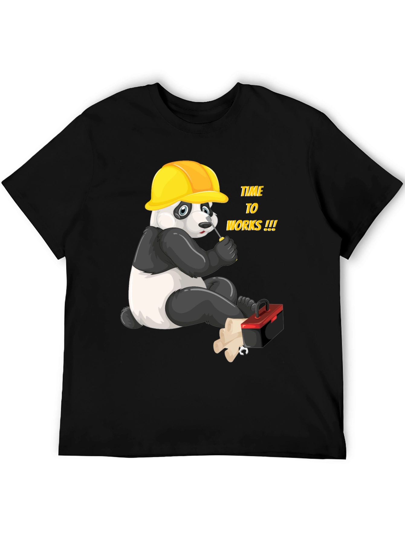 Panda Builder Graphic T-Shirt - Work Ready