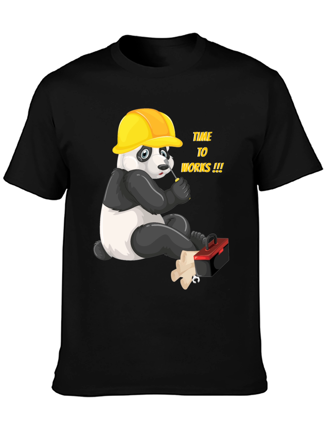 Panda Builder Graphic T-Shirt - Work Ready