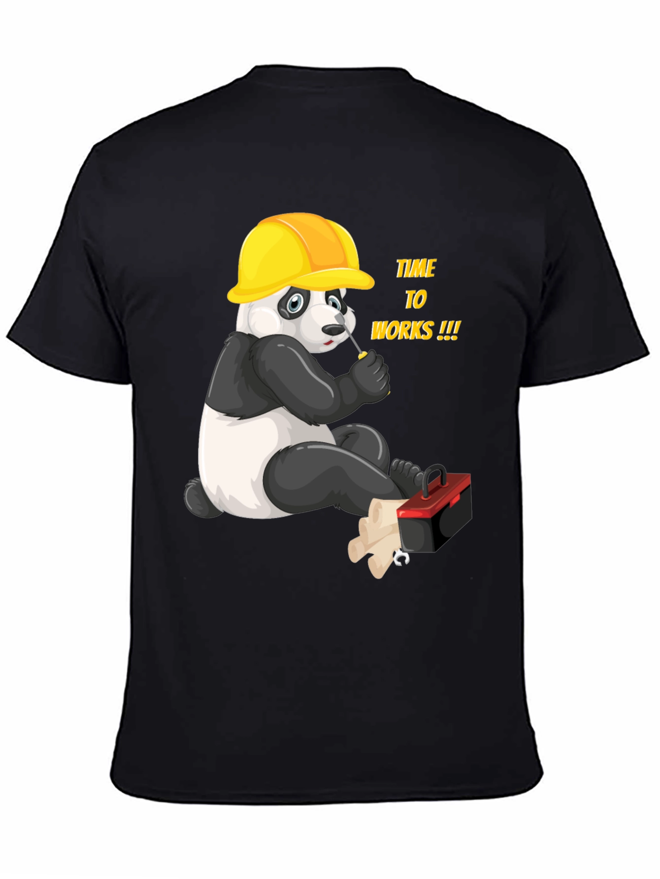 Panda Builder Graphic T-Shirt - Work Ready