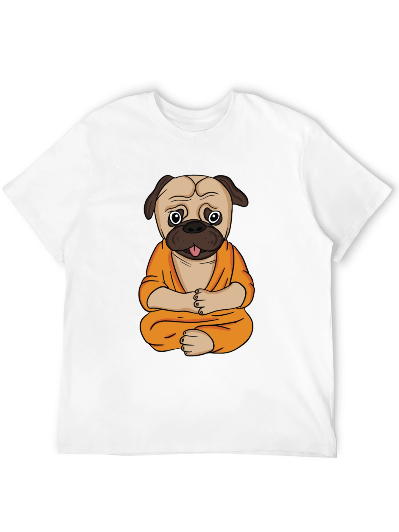 Zen Pug T-Shirt - Meditating Dog Design