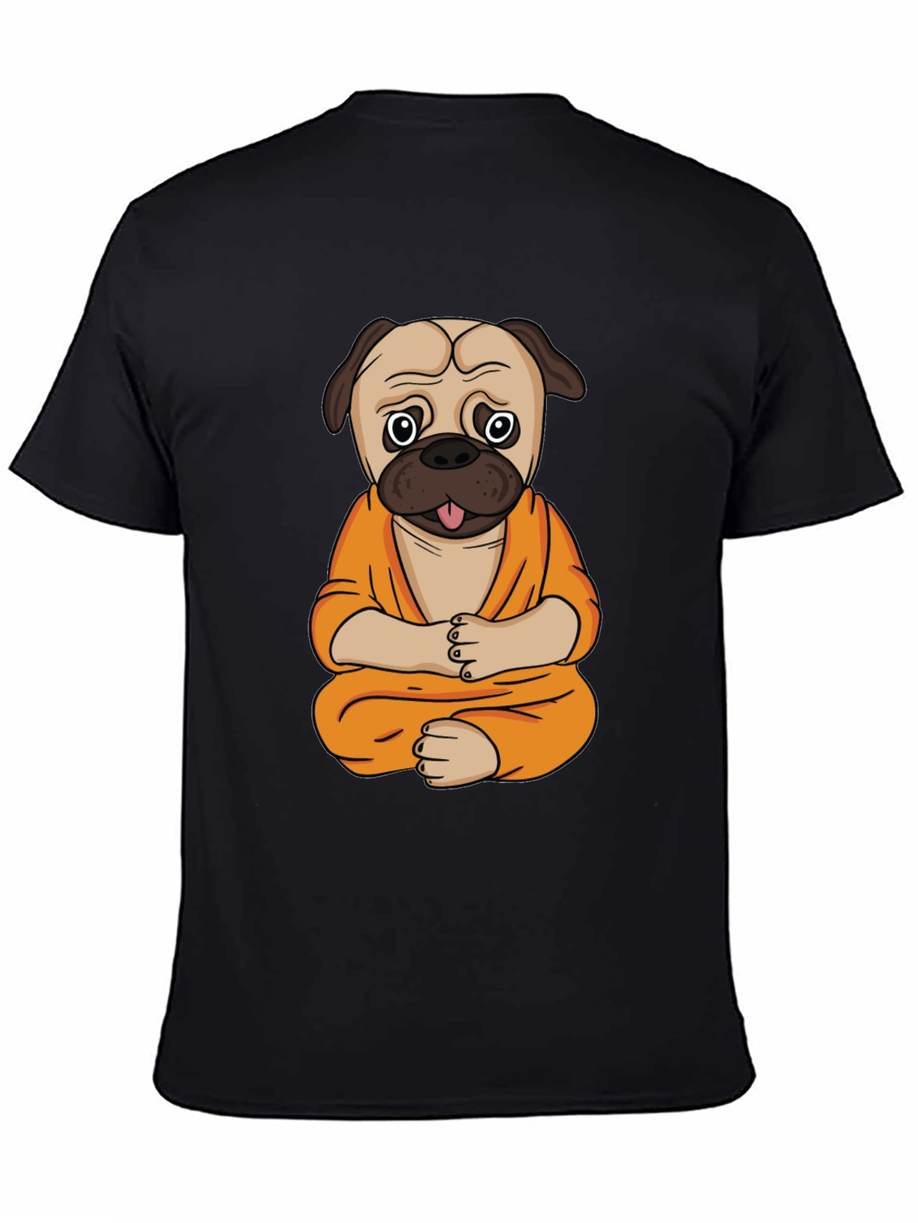 Zen Pug T-Shirt - Meditating Dog Design