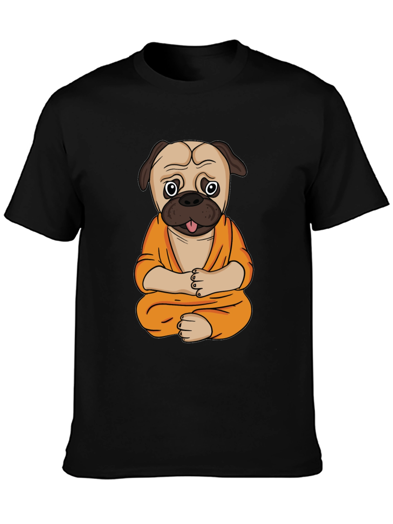 Zen Pug T-Shirt - Meditating Dog Design