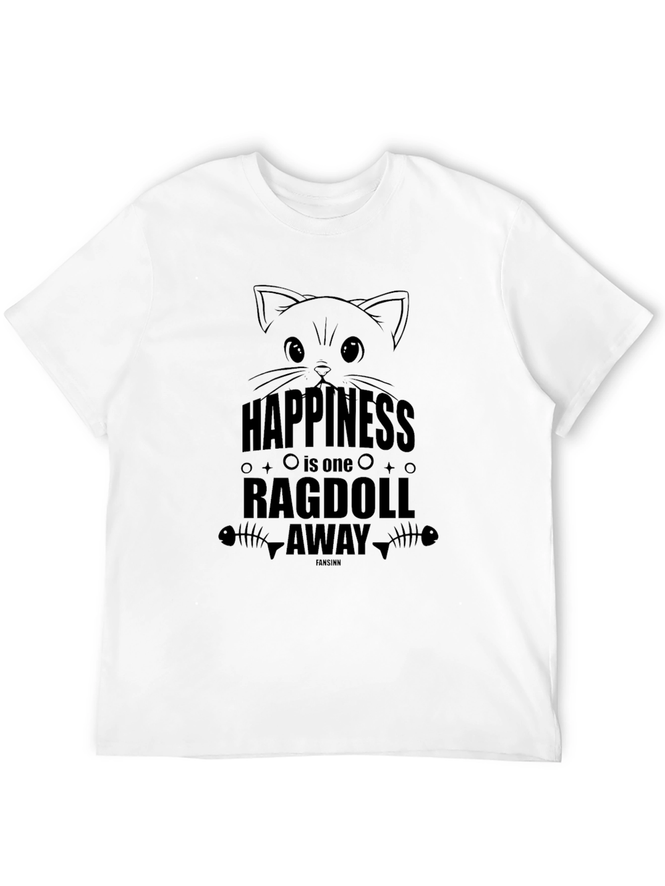 Happiness Ragdoll Away T-Shirt - Cat Lovers Tee