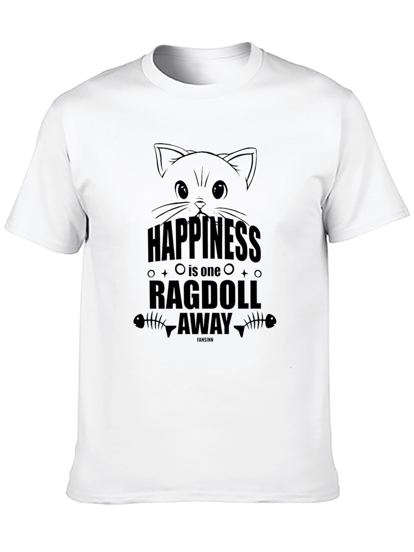 Happiness Ragdoll Away T-Shirt - Cat Lovers Tee