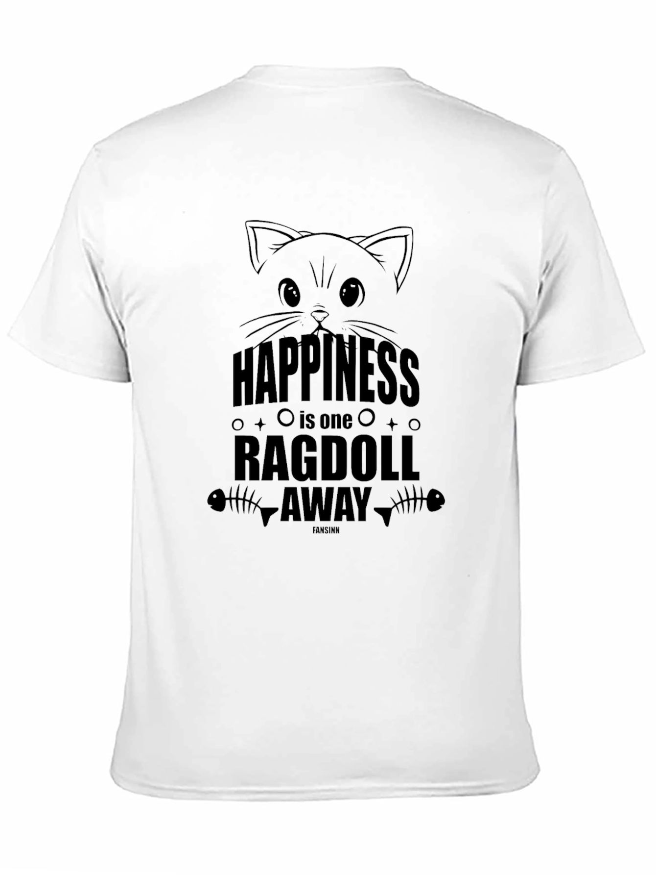 Happiness Ragdoll Away T-Shirt - Cat Lovers Tee