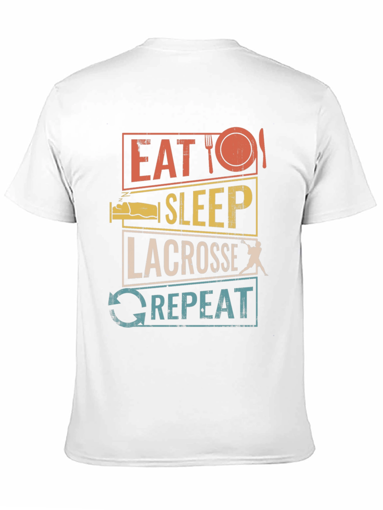 Eat Sleep Lacrosse Repeat Graphic Tee