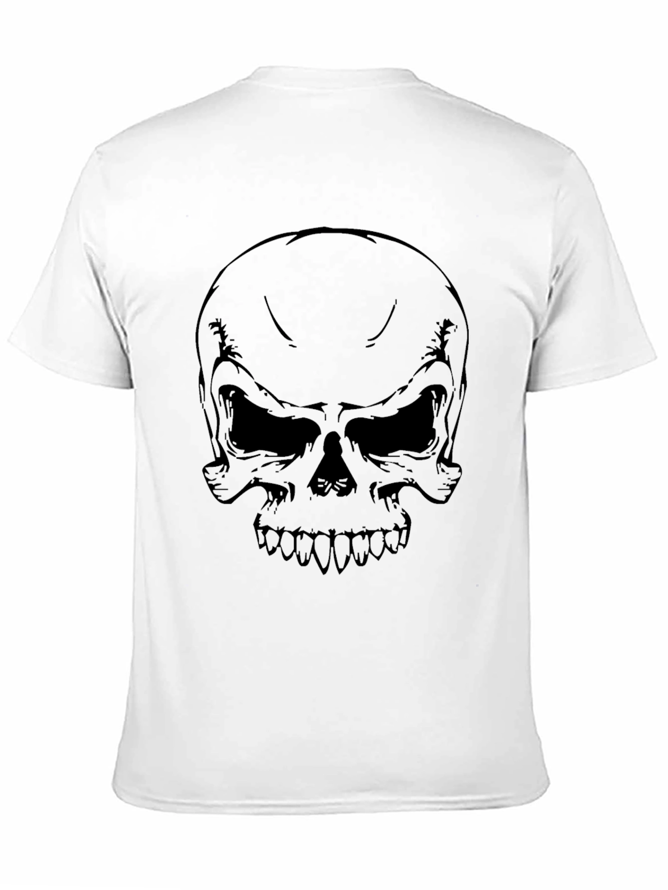 Skull Graphic Print T-Shirt - Mens Black Tee
