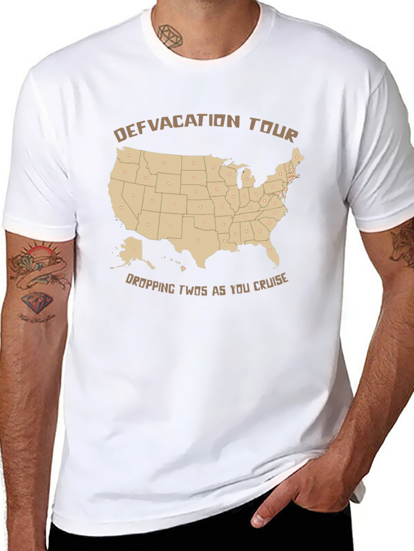 Defvacation Tour Graphic T-Shirt