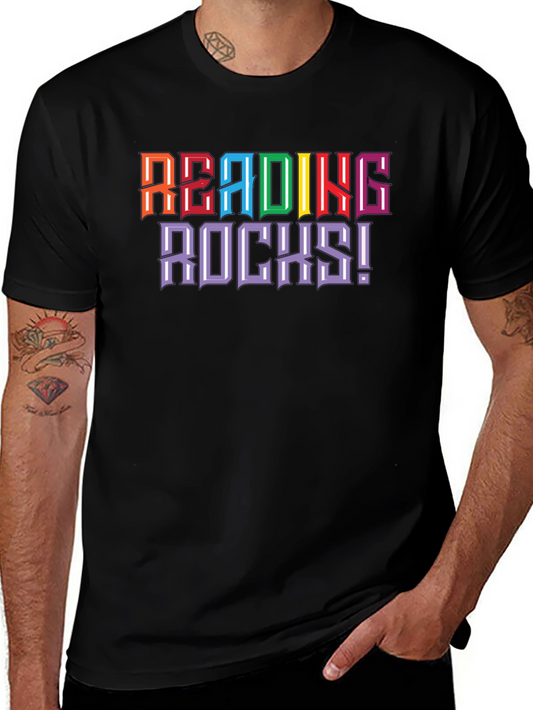 Reading Rocks T-Shirt - Colorful Graphic Tee