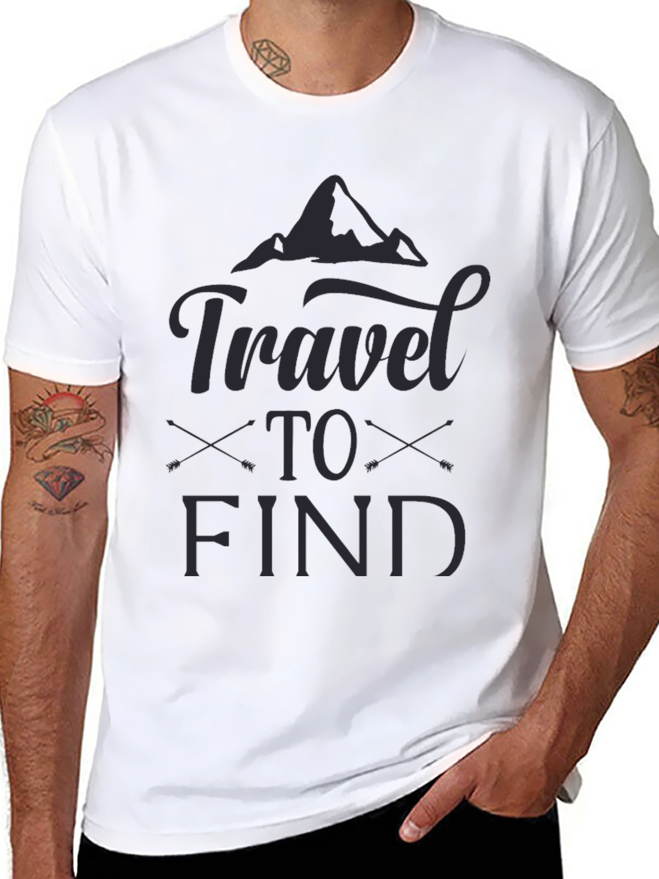 Travel to Find Graphic Tee - Adventure Awaits