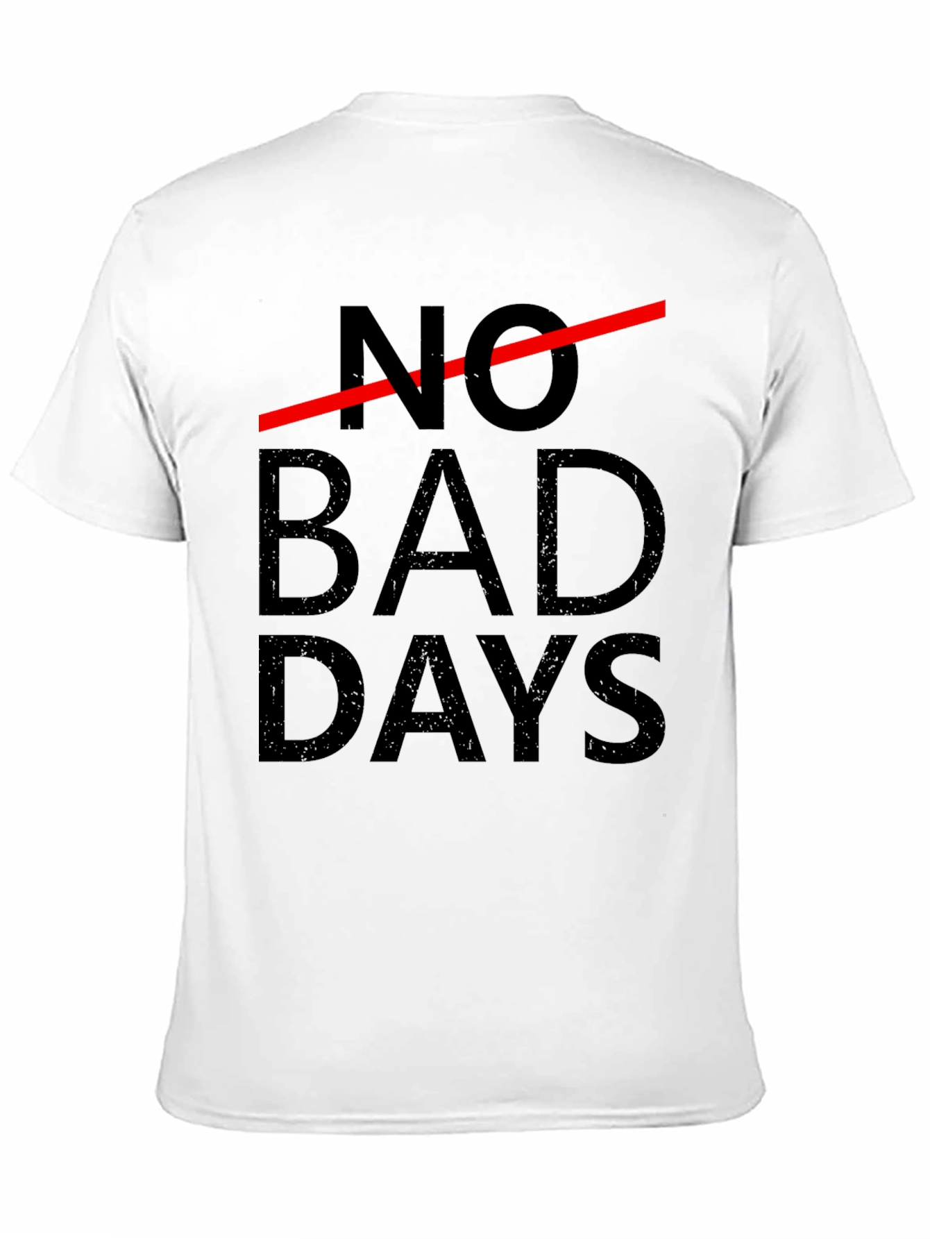 No Bad Days Graphic Tee - Black Cotton T-Shirt