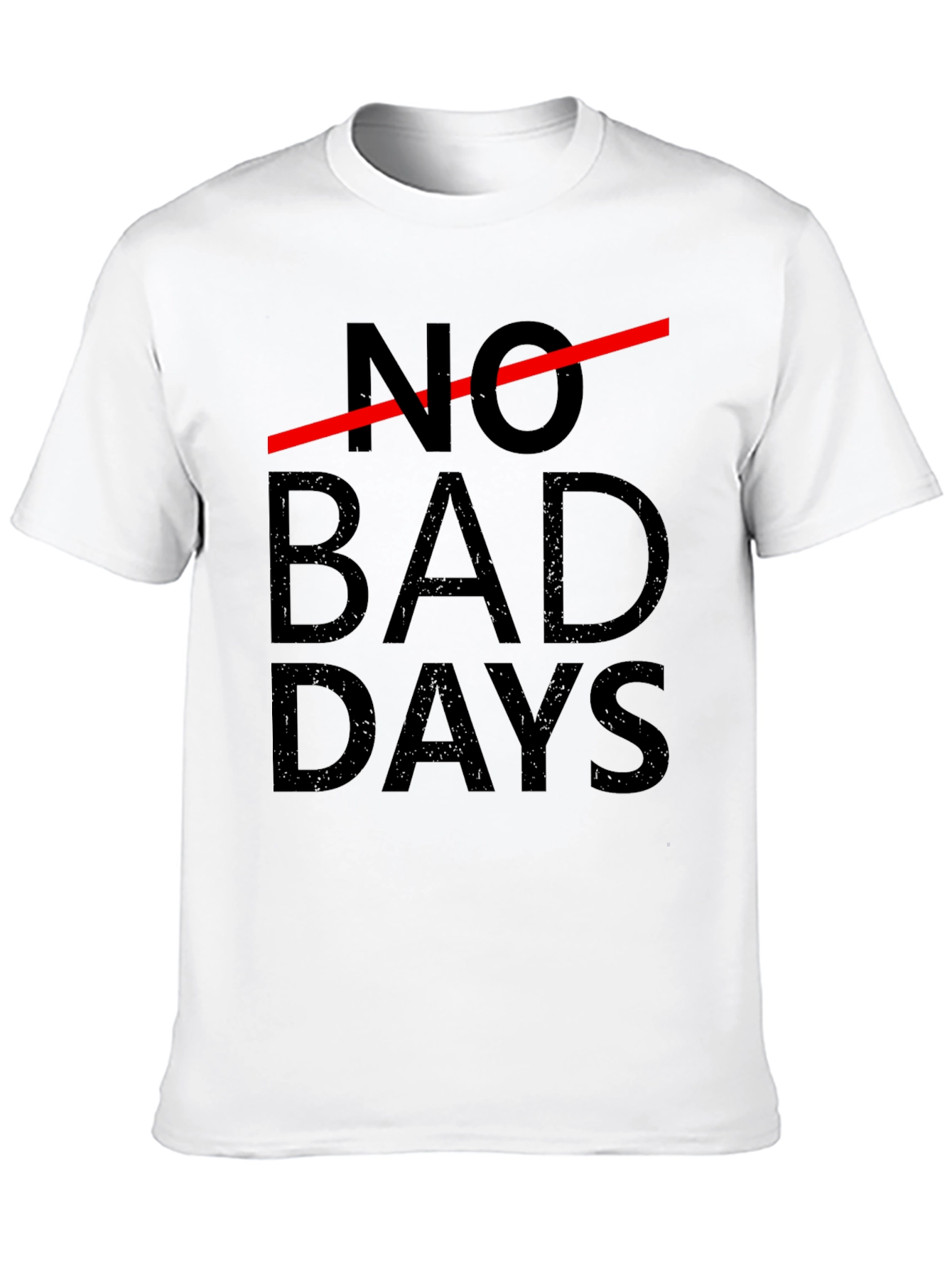 No Bad Days Graphic Tee - Black Cotton T-Shirt
