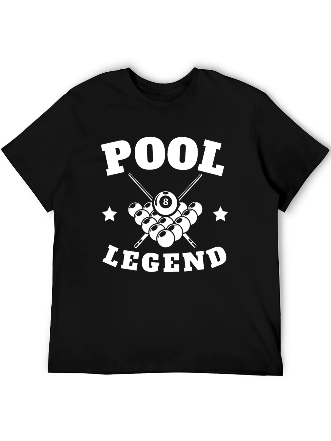 Pool Legend Graphic T-Shirt - Billiards 8-Ball Tee