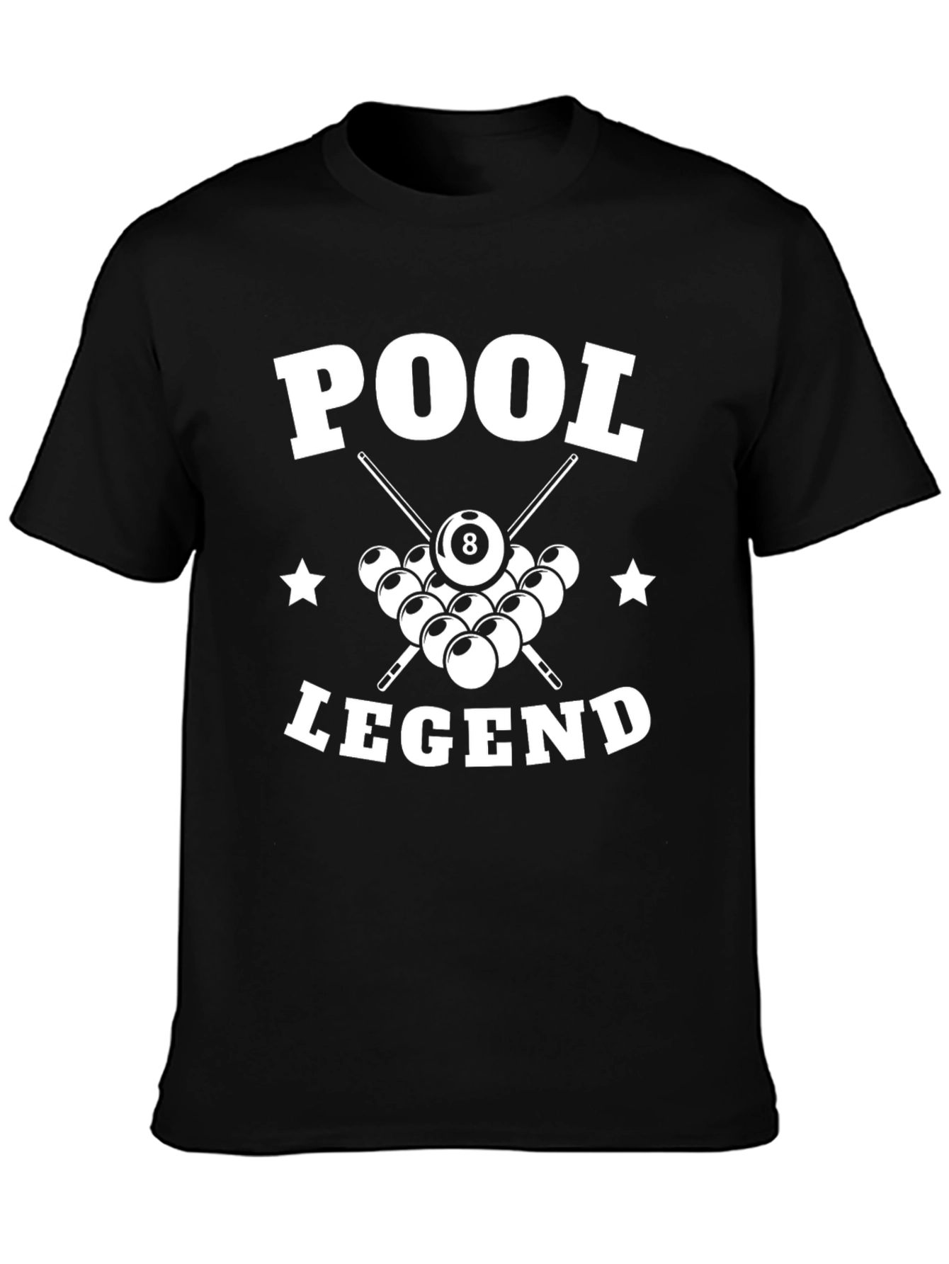 Pool Legend Graphic T-Shirt - Billiards 8-Ball Tee