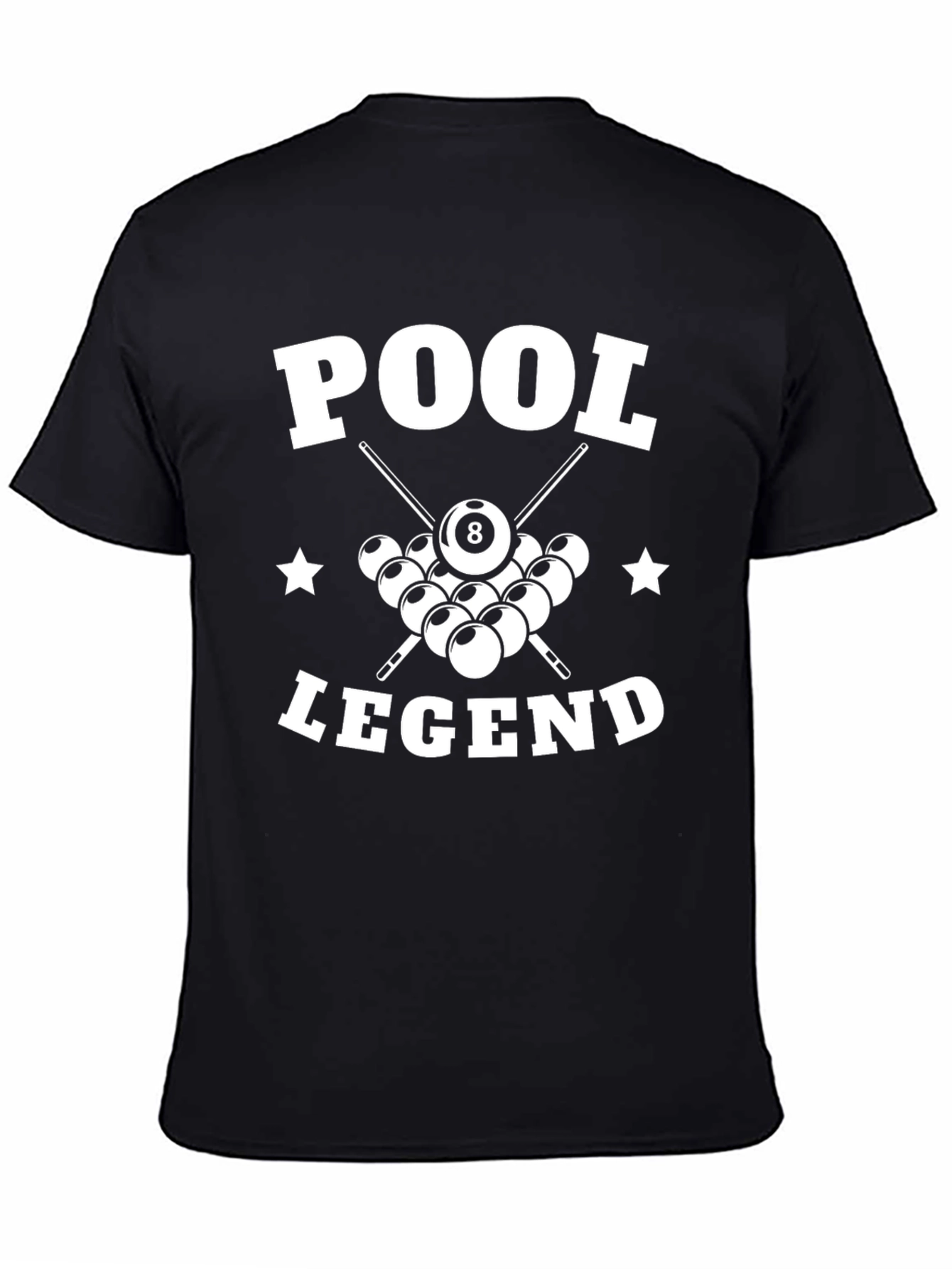 Pool Legend Graphic T-Shirt - Billiards 8-Ball Tee