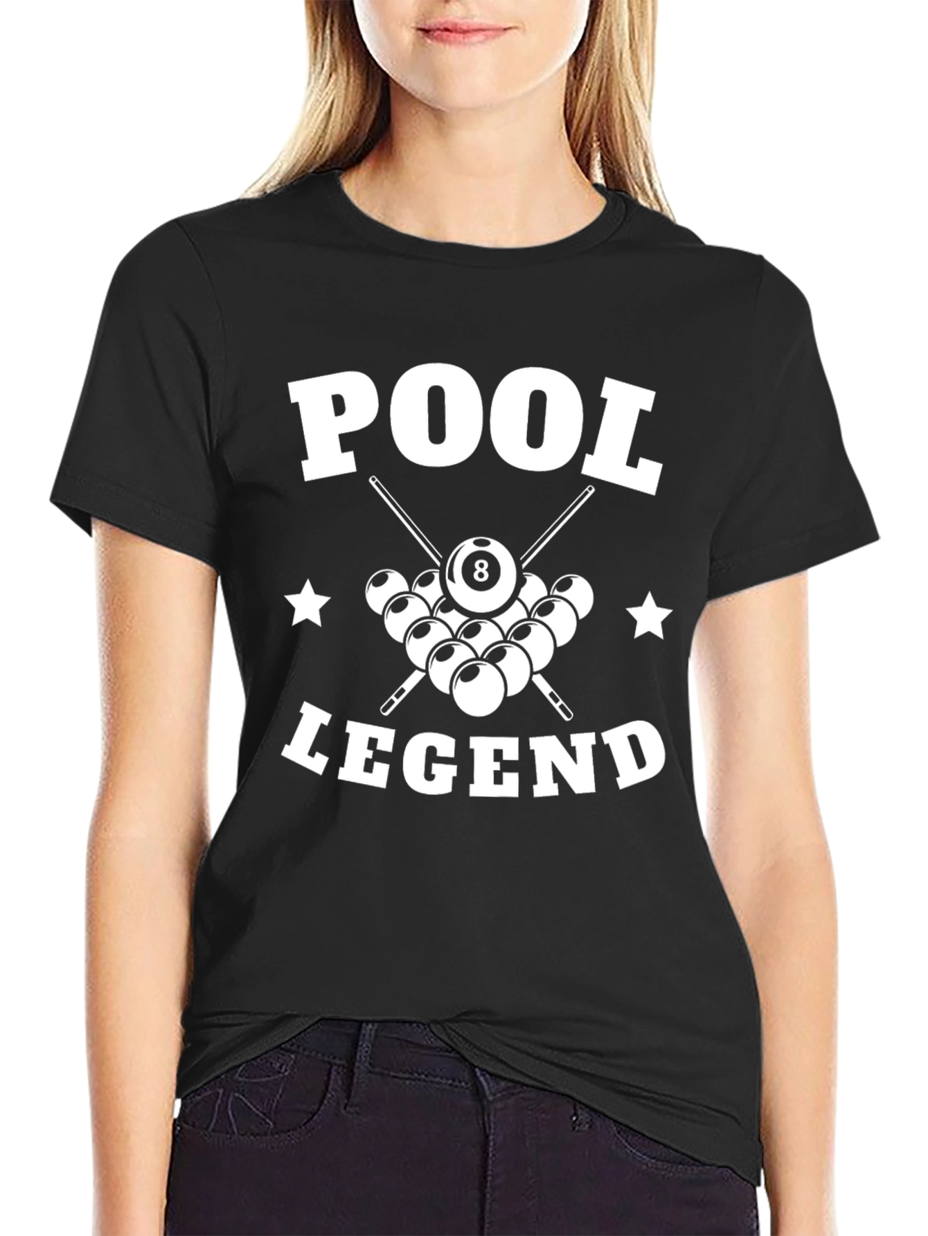Pool Legend Graphic T-Shirt - Billiards 8-Ball Tee