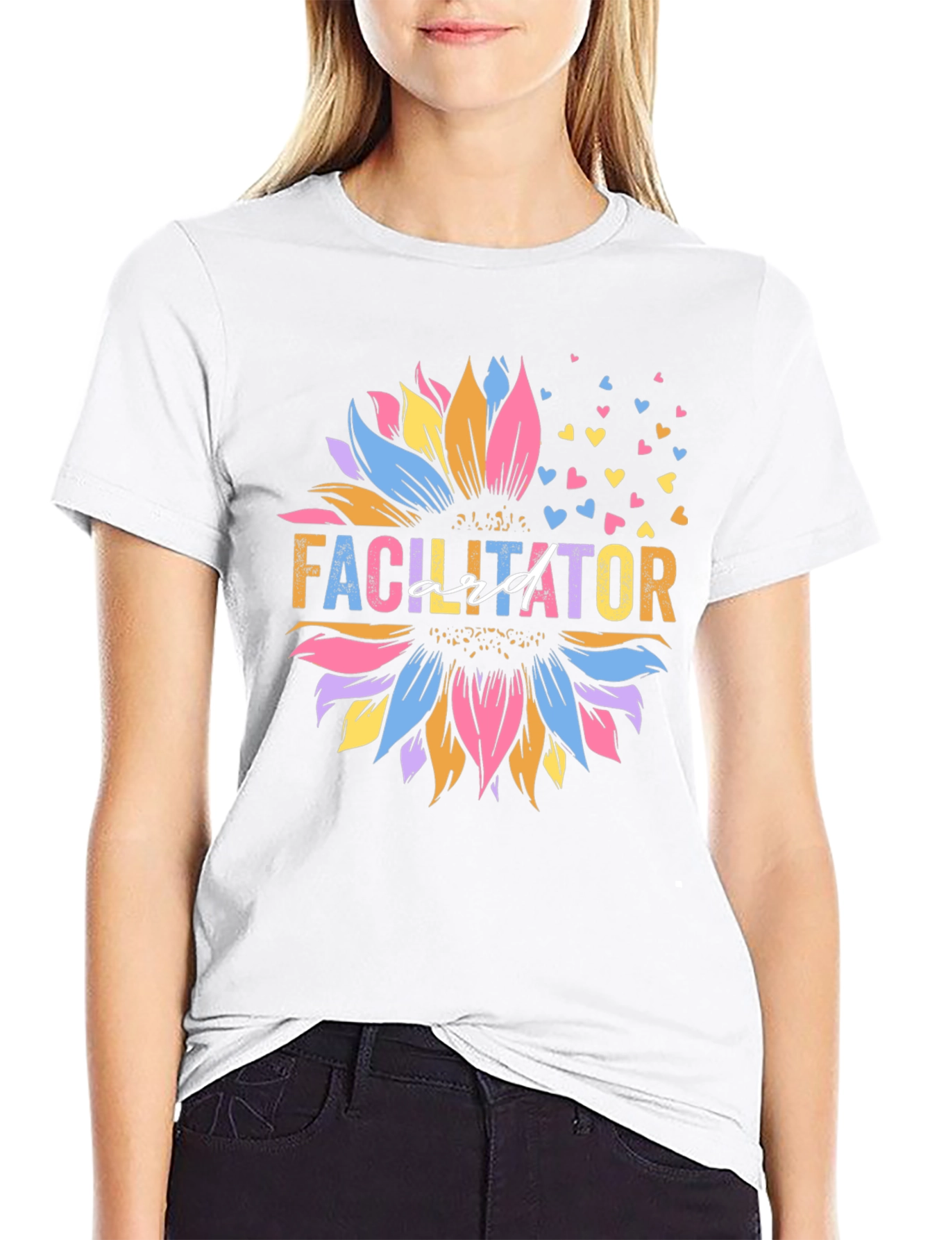 Facilitator Sunflower Graphic Tee - Black Unisex Shirt