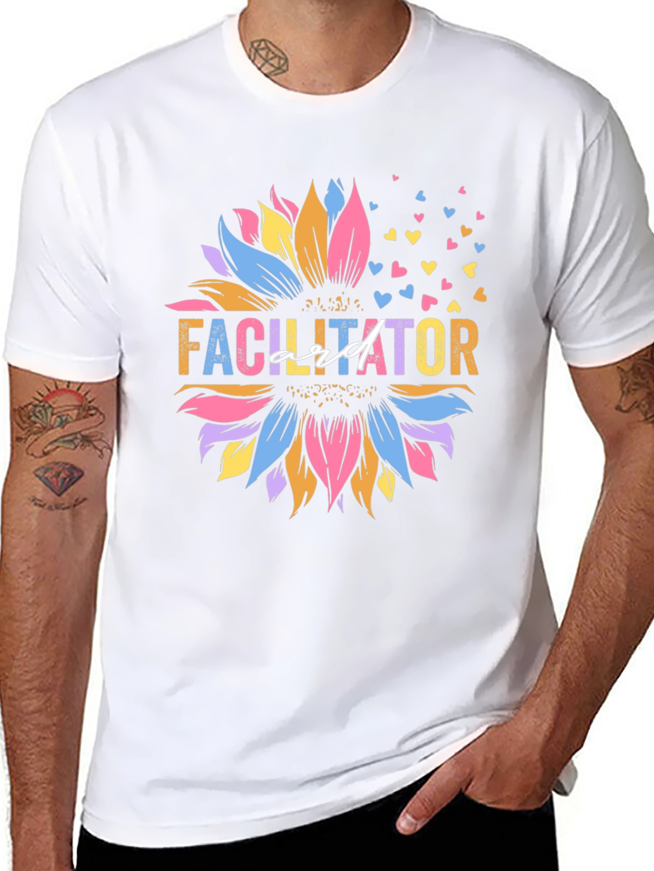 Facilitator Sunflower Graphic Tee - Black Unisex Shirt