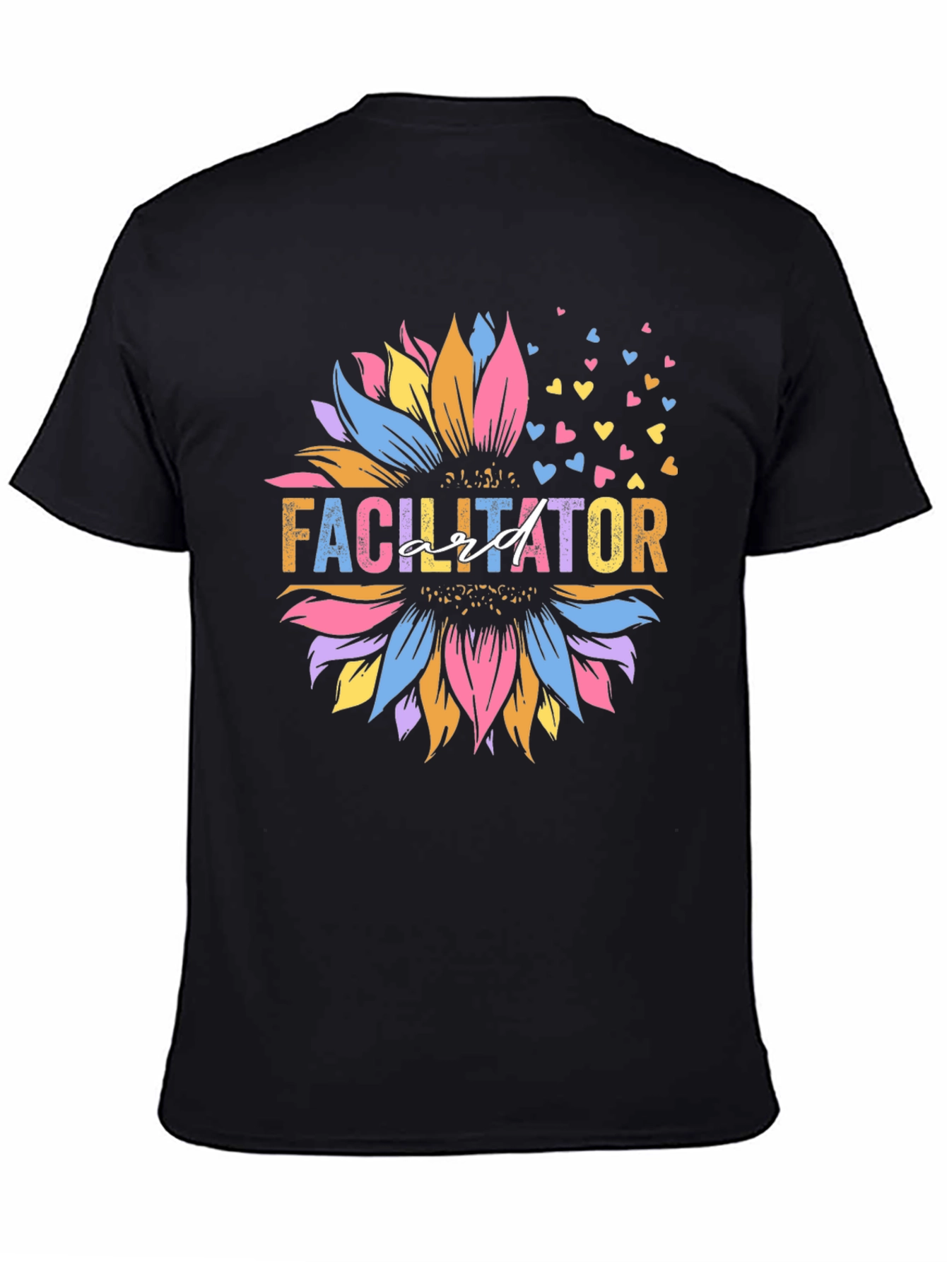 Facilitator Sunflower Graphic Tee - Black Unisex Shirt