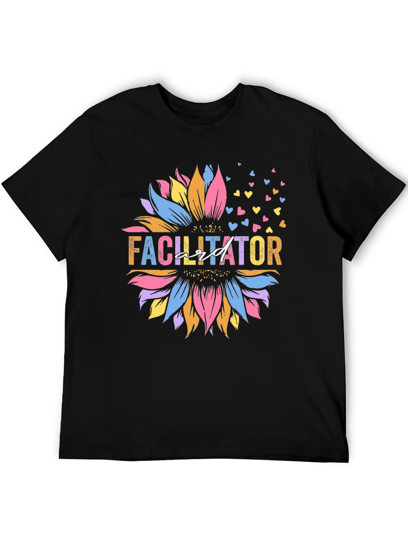 Facilitator Sunflower Graphic Tee - Black Unisex Shirt
