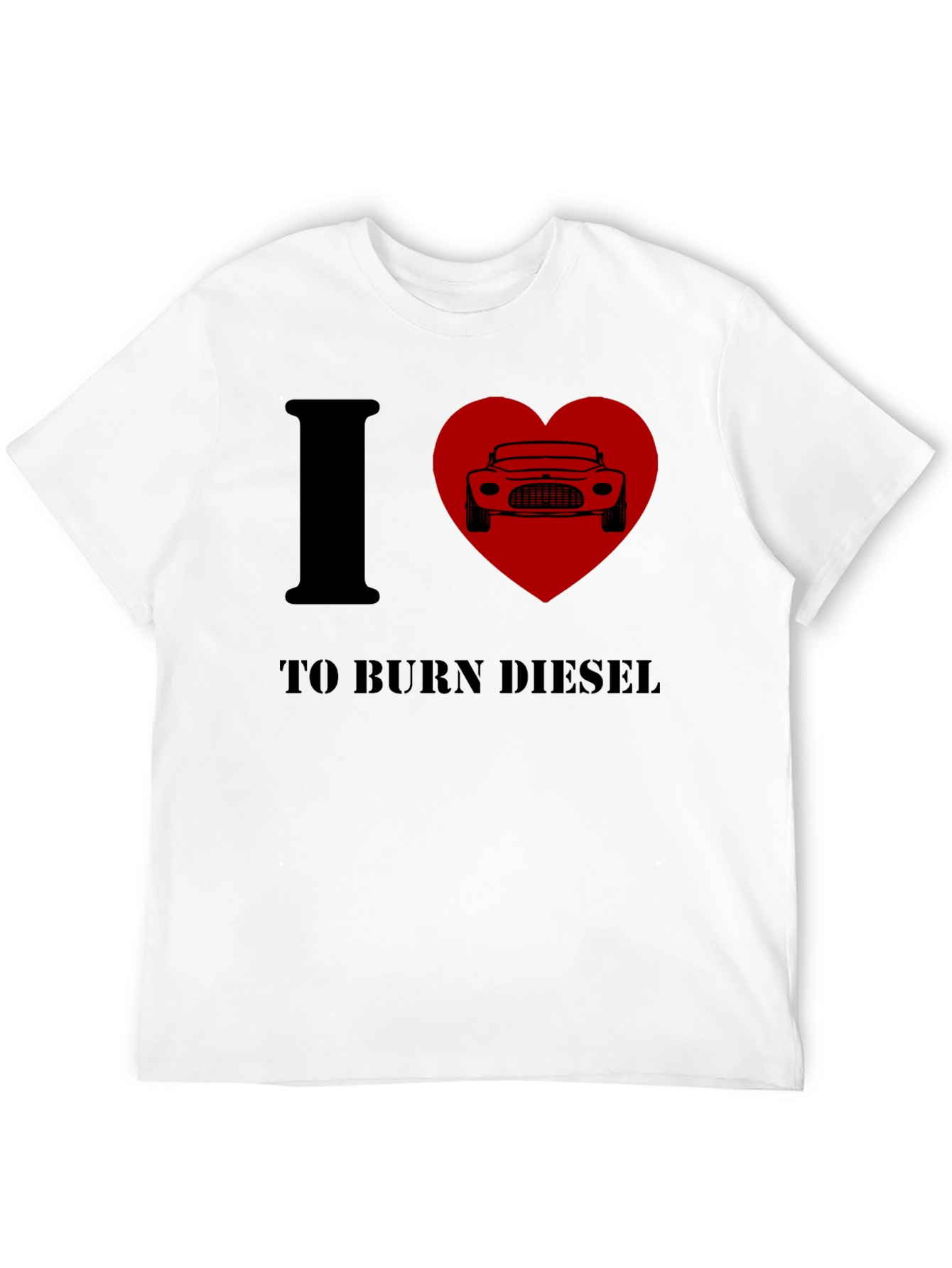 I Heart To Burn Diesel T-Shirt - Black