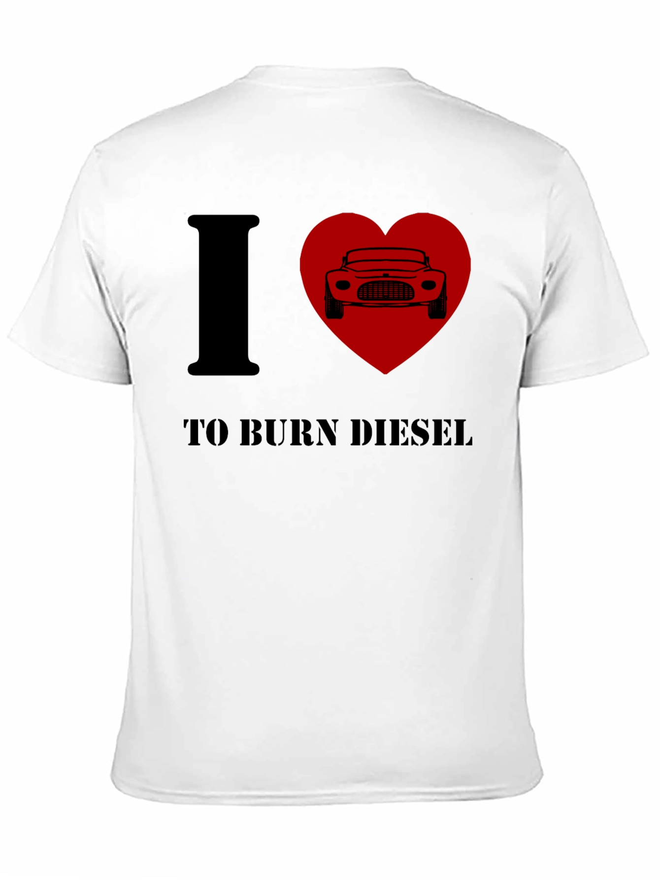 I Heart To Burn Diesel T-Shirt - Black