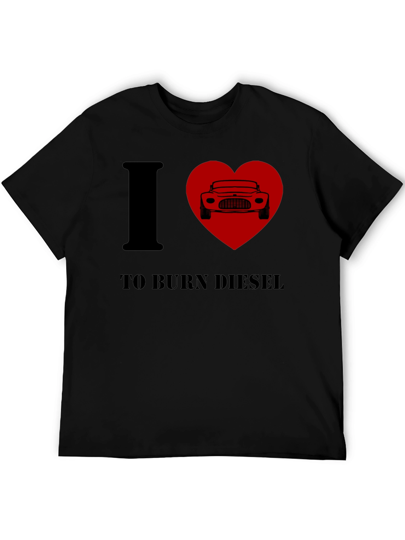 I Heart To Burn Diesel T-Shirt - Black