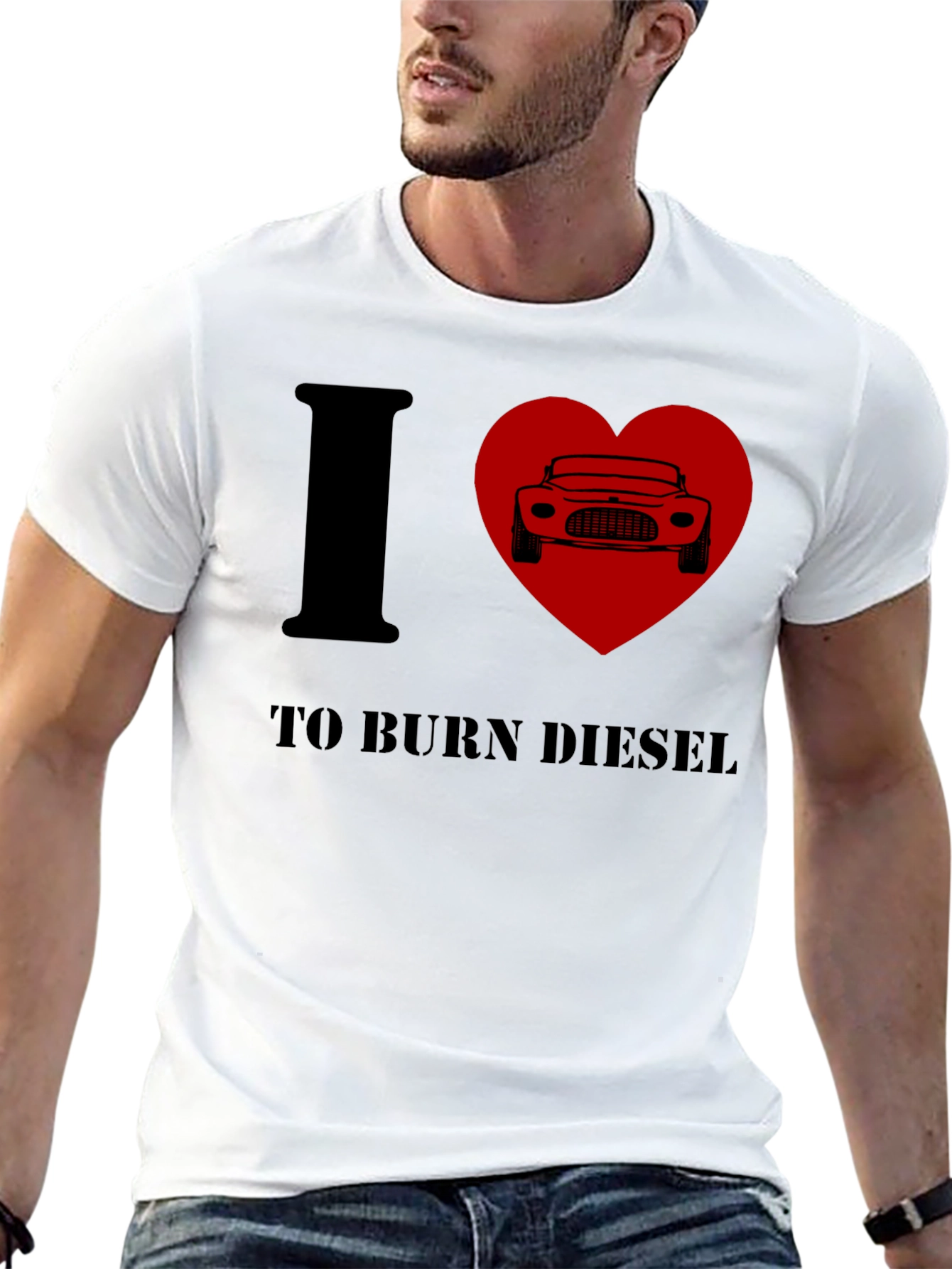 I Heart To Burn Diesel T-Shirt - Black
