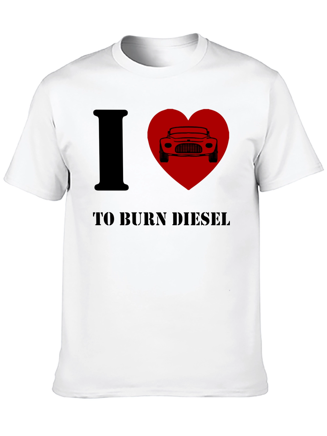 I Heart To Burn Diesel T-Shirt - Black