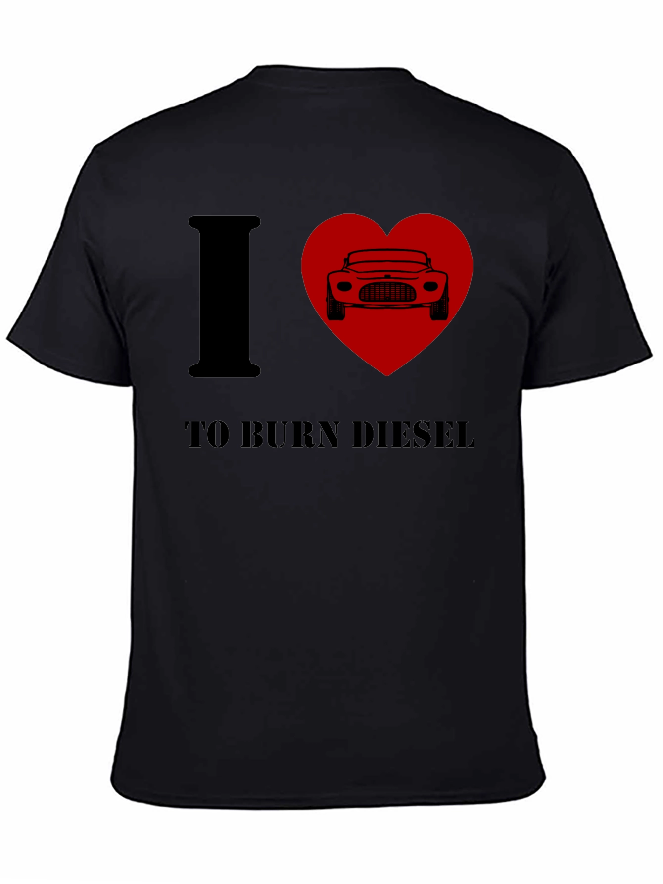 I Heart To Burn Diesel T-Shirt - Black