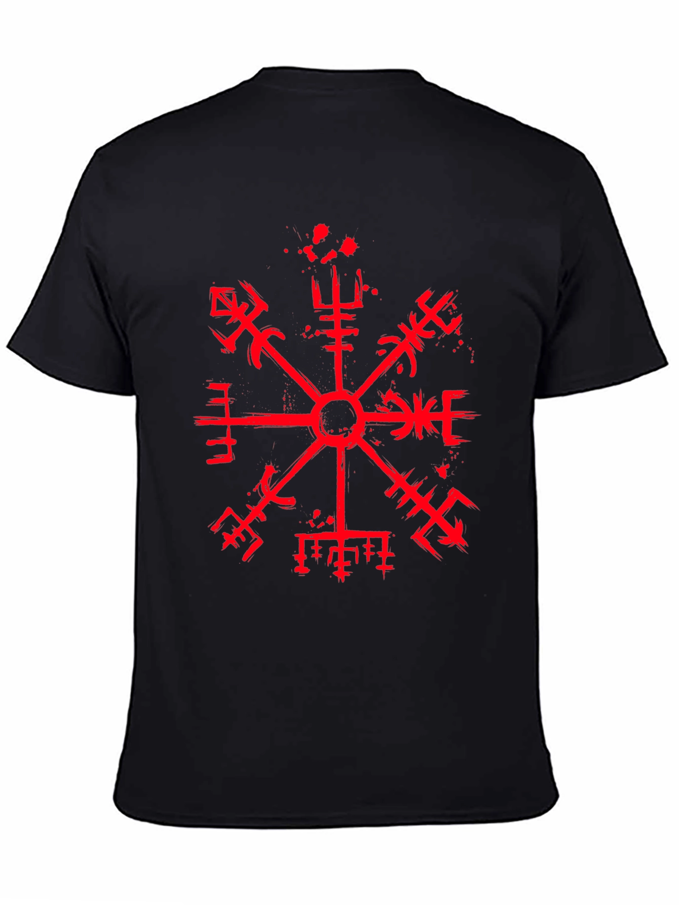 Viking Compass Black Graphic Tee