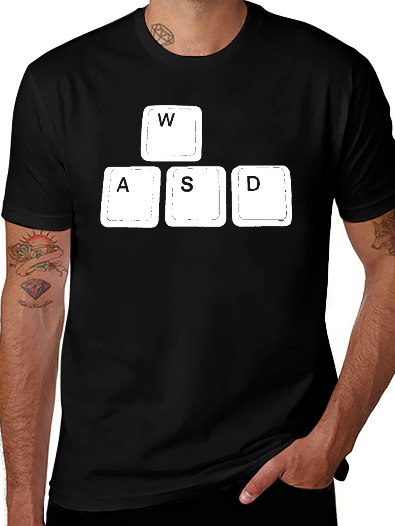 Gamer WASD Keyboard Keys T-Shirt