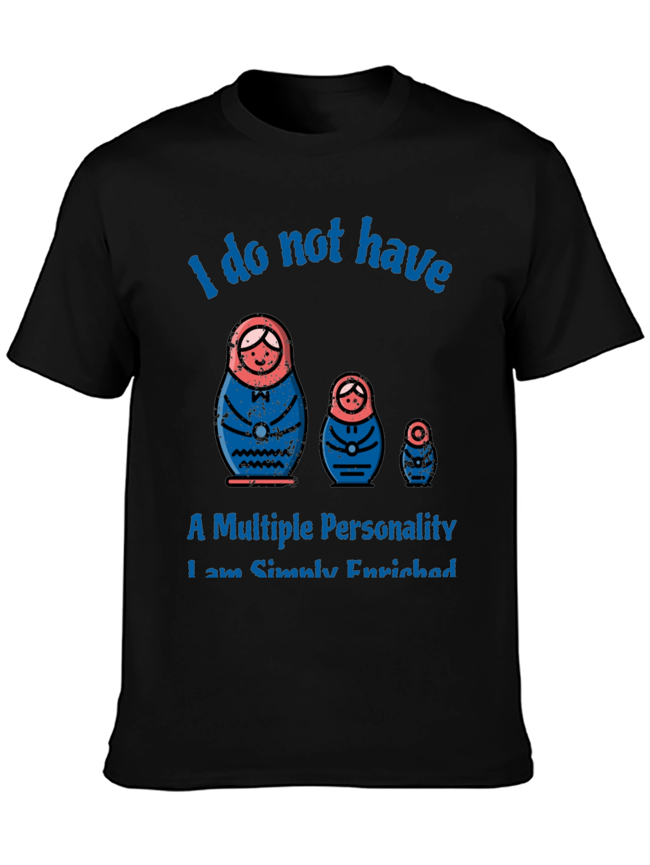 Matryoshka Doll Multiple Personality Graphic T-Shirt