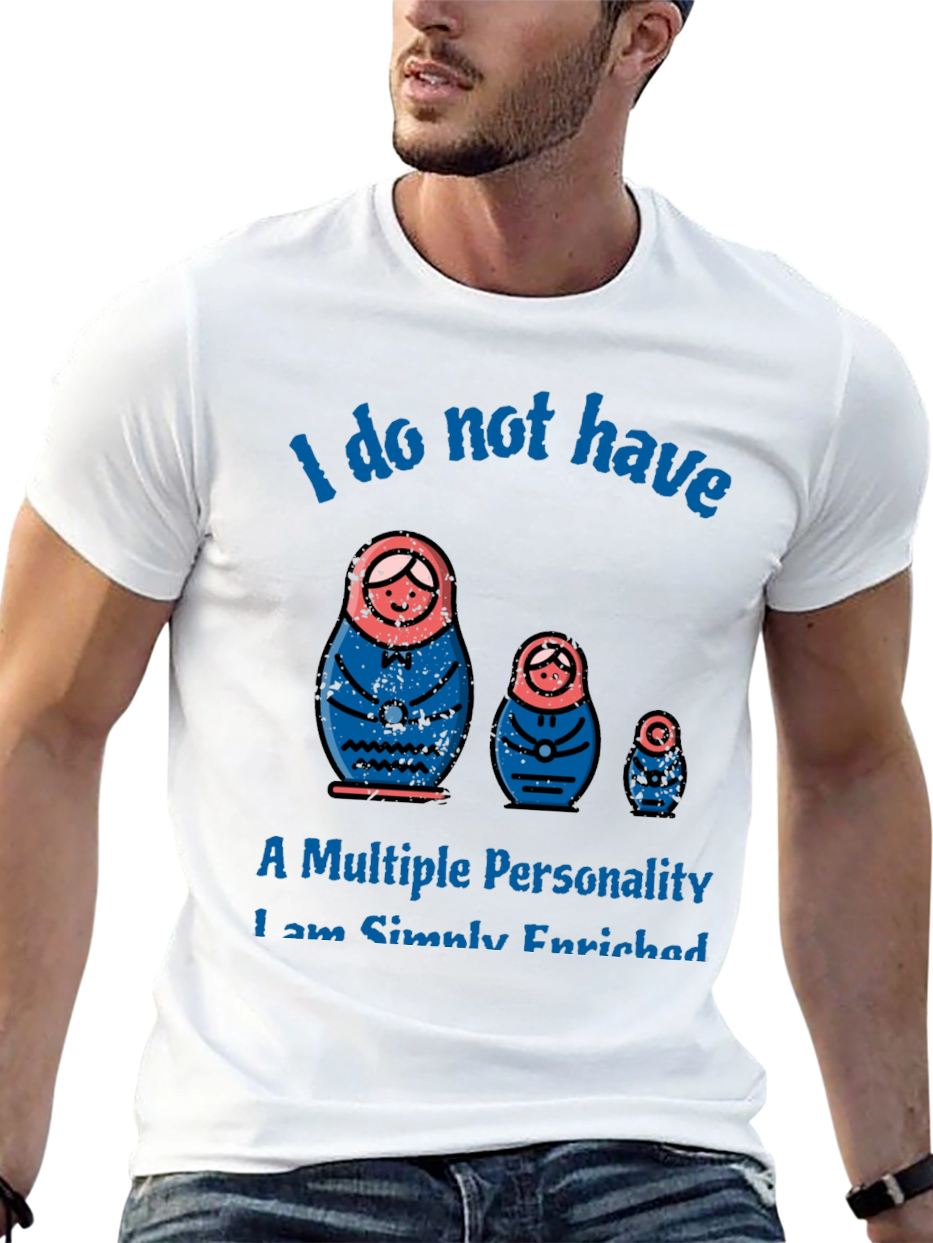 Matryoshka Doll Multiple Personality Graphic T-Shirt