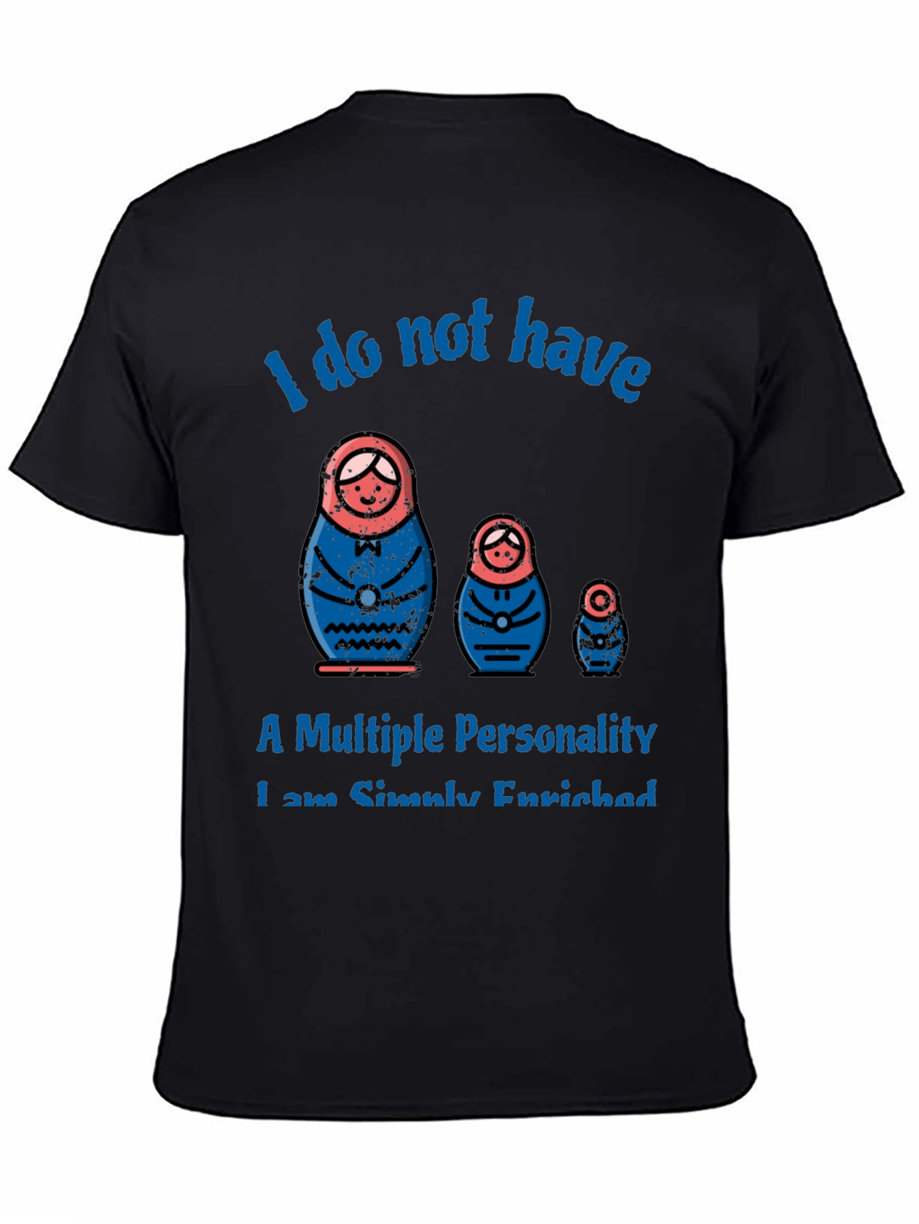 Matryoshka Doll Multiple Personality Graphic T-Shirt