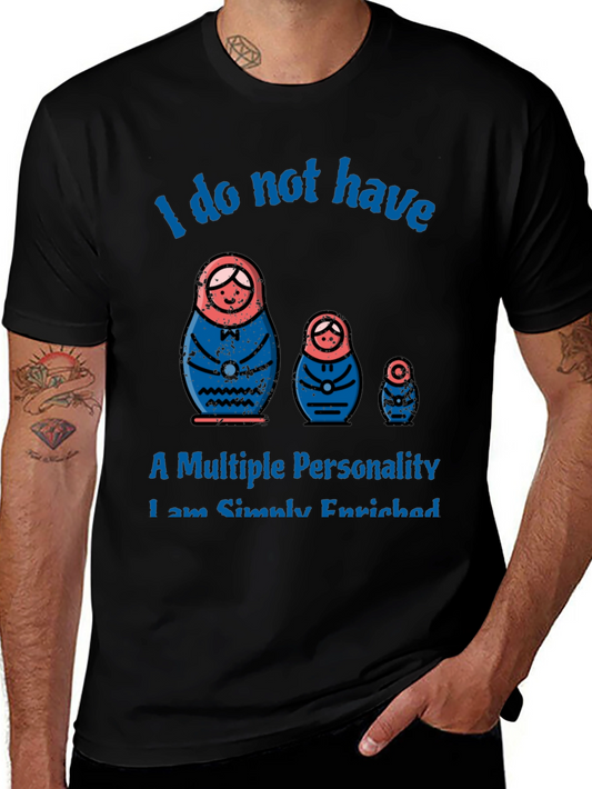 Matryoshka Doll Multiple Personality Graphic T-Shirt