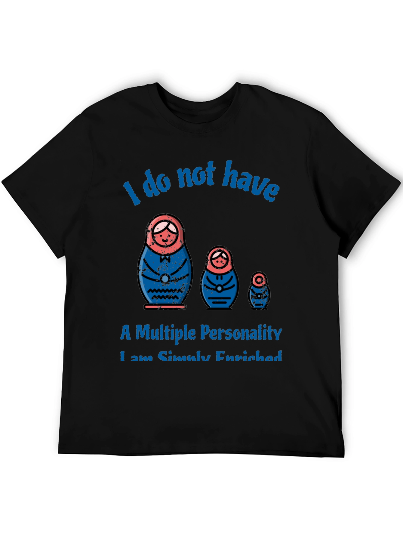 Matryoshka Doll Multiple Personality Graphic T-Shirt