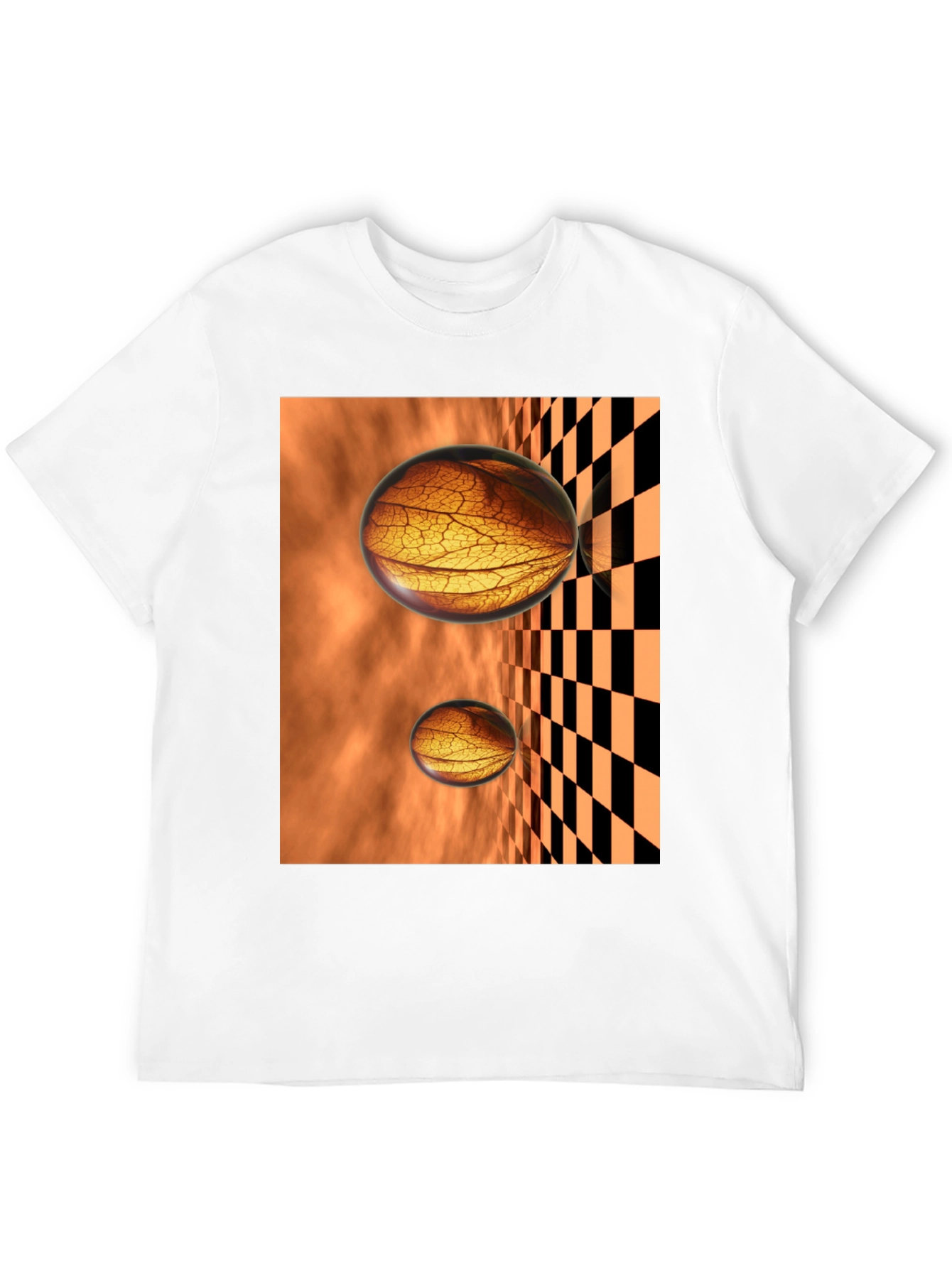 Abstract Sphere Graphic Tee - Black