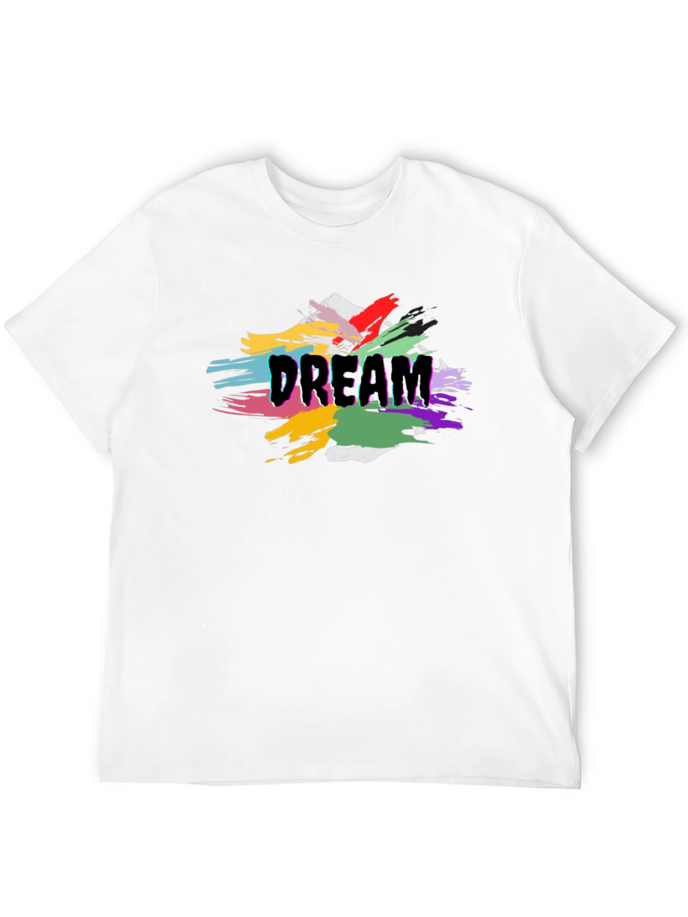 Dream Graphic Tee - Mens Black Cotton T-Shirt