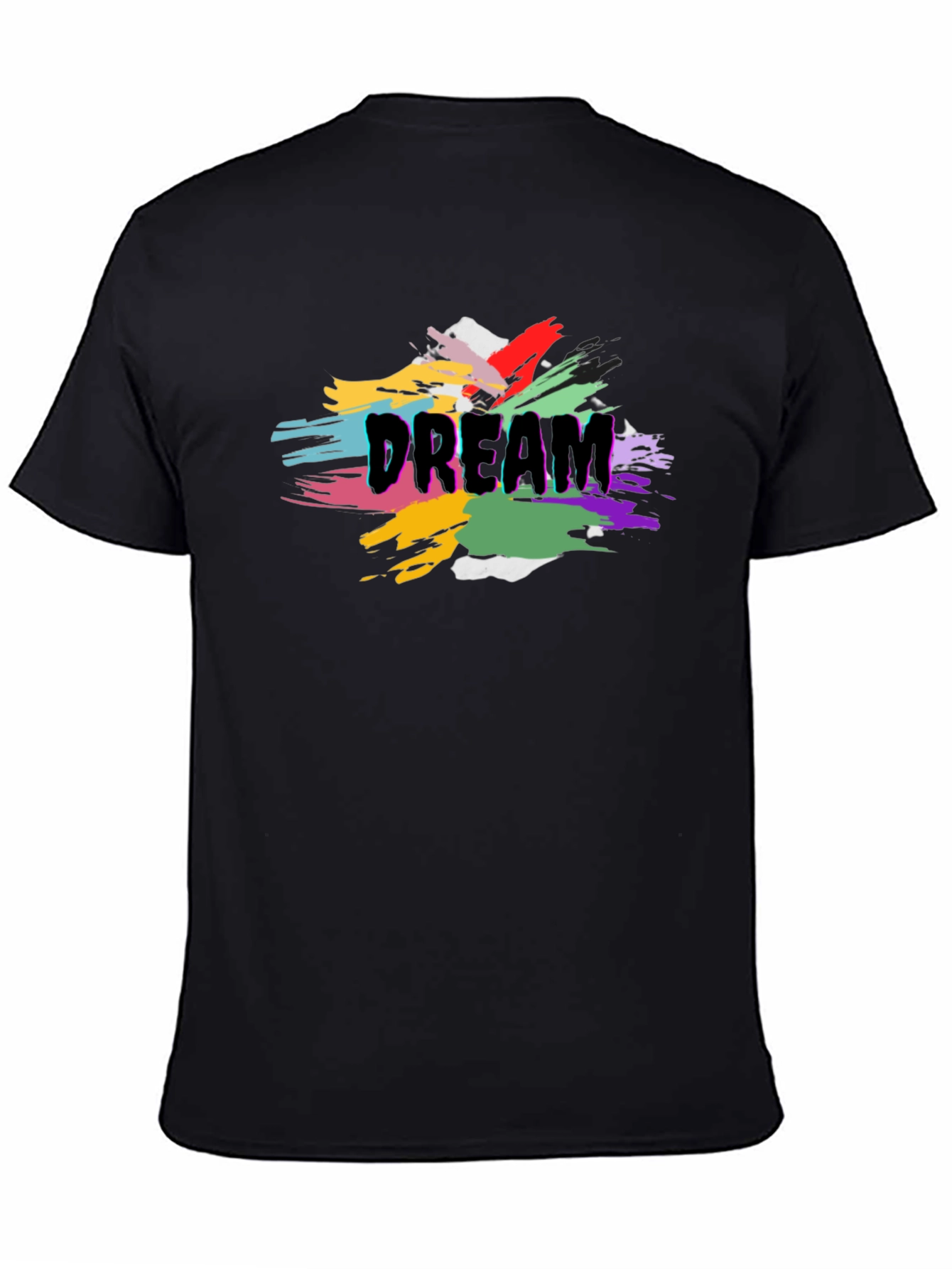 Dream Graphic Tee - Mens Black Cotton T-Shirt