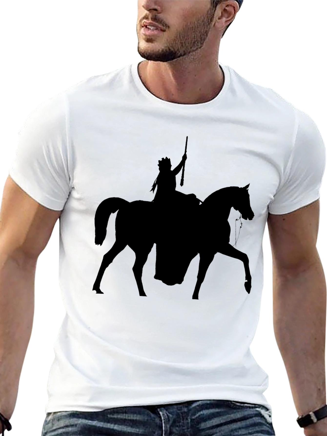 Native American Horse Rider Graphic Tee