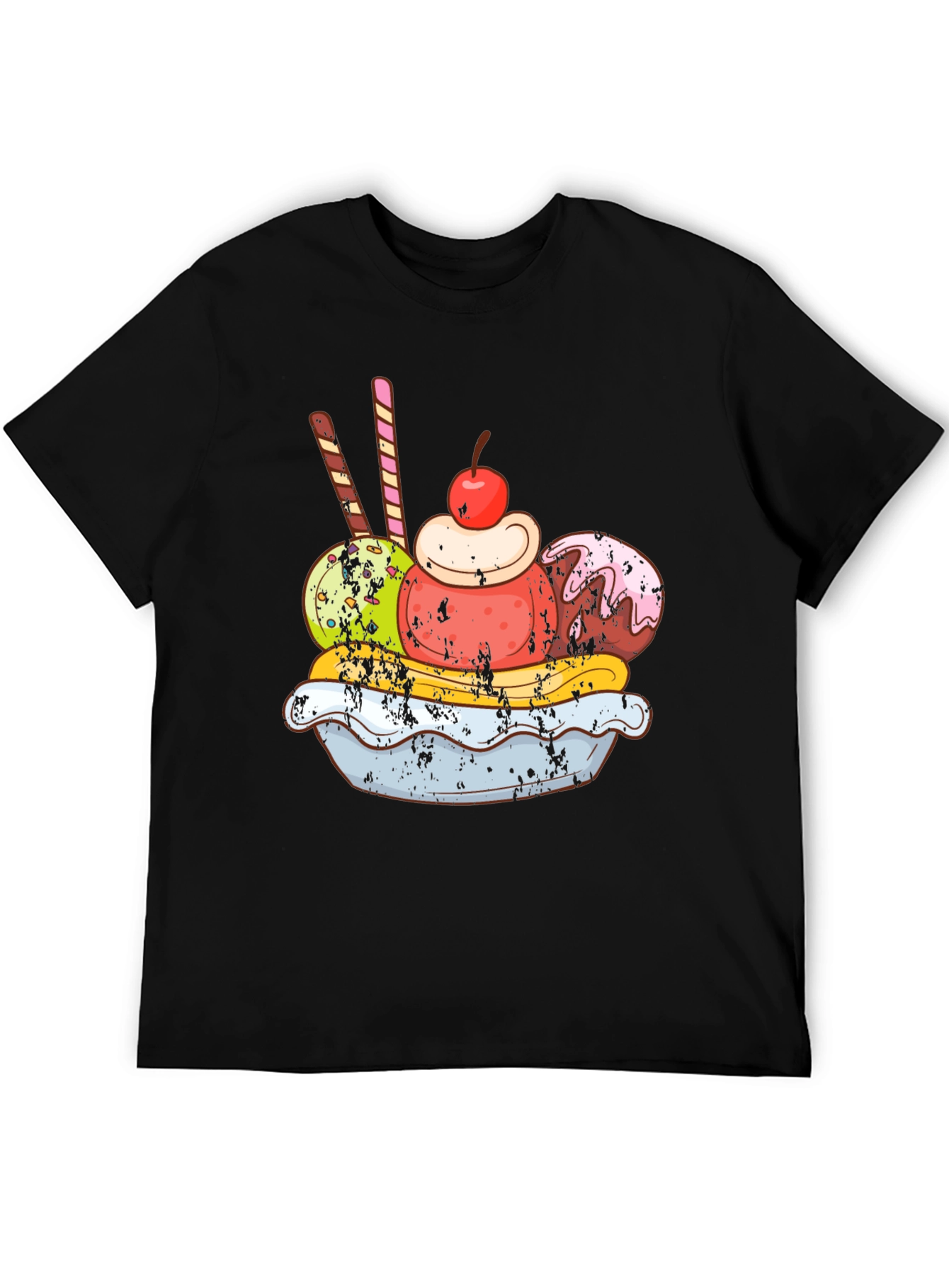 Ice Cream Sundae Graphic Tee - Tasty Design