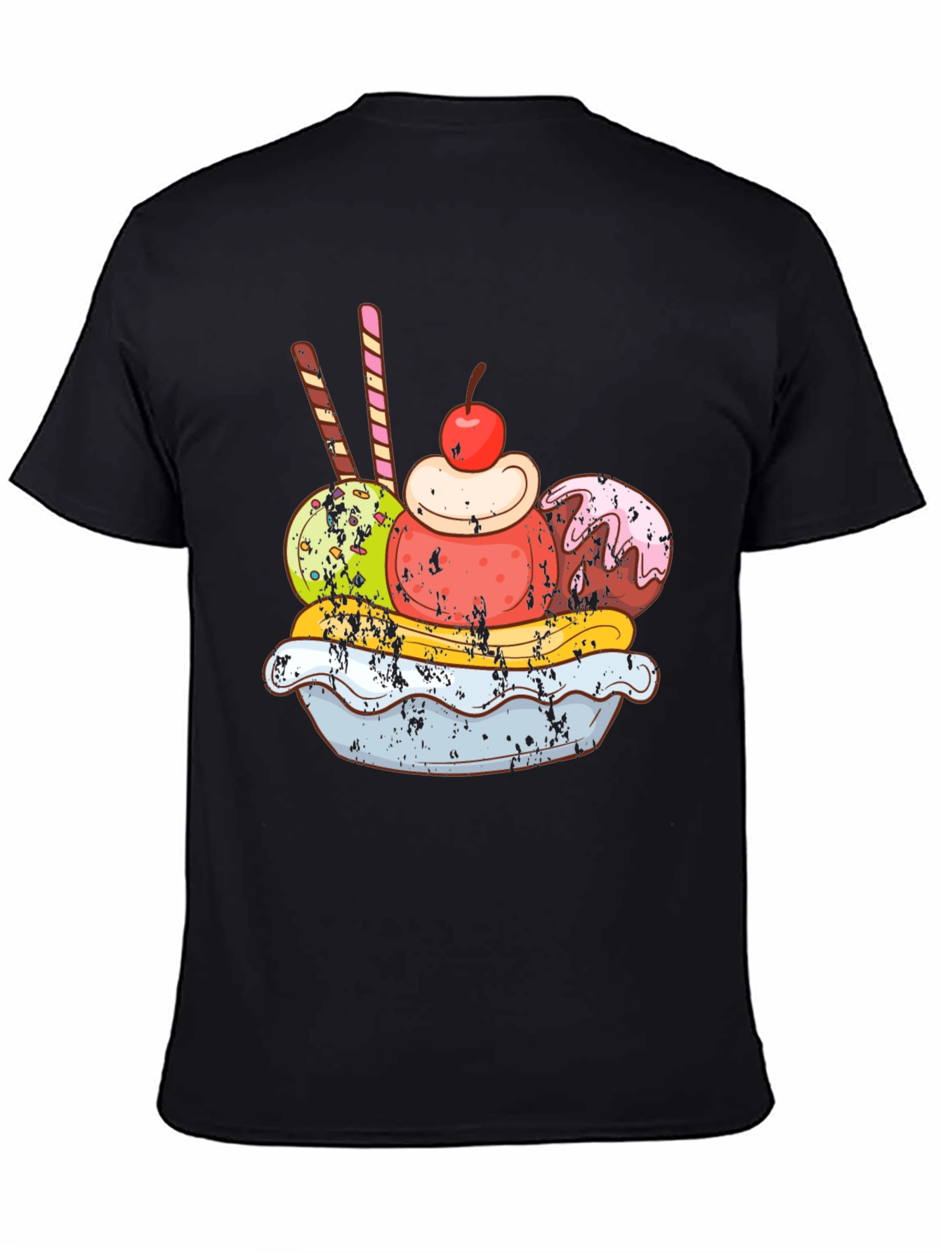 Ice Cream Sundae Graphic Tee - Tasty Design