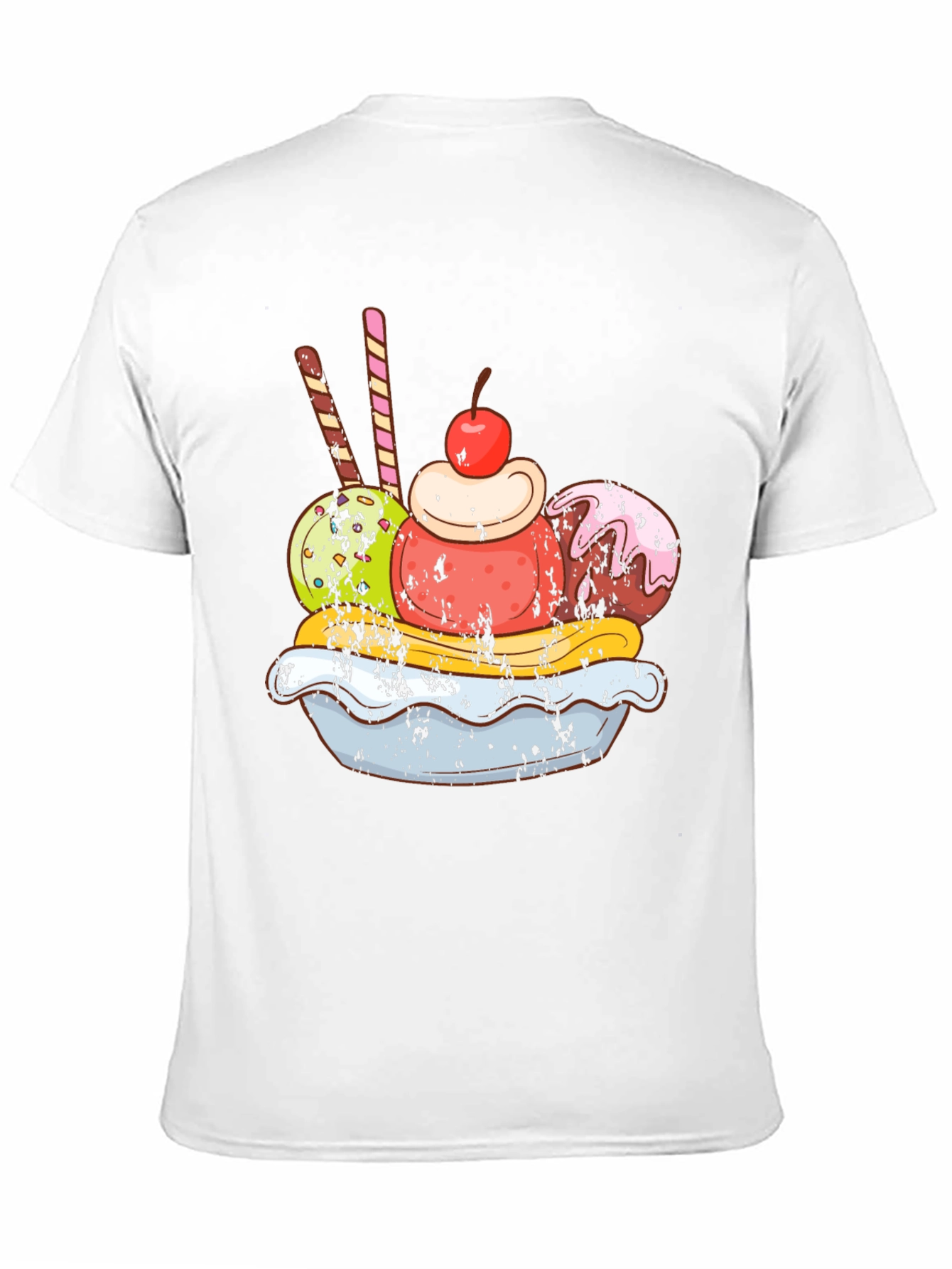 Ice Cream Sundae Graphic Tee - Tasty Design