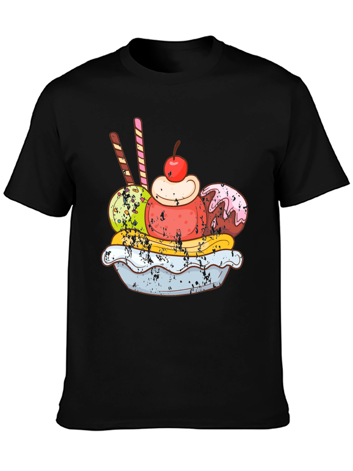 Ice Cream Sundae Graphic Tee - Tasty Design