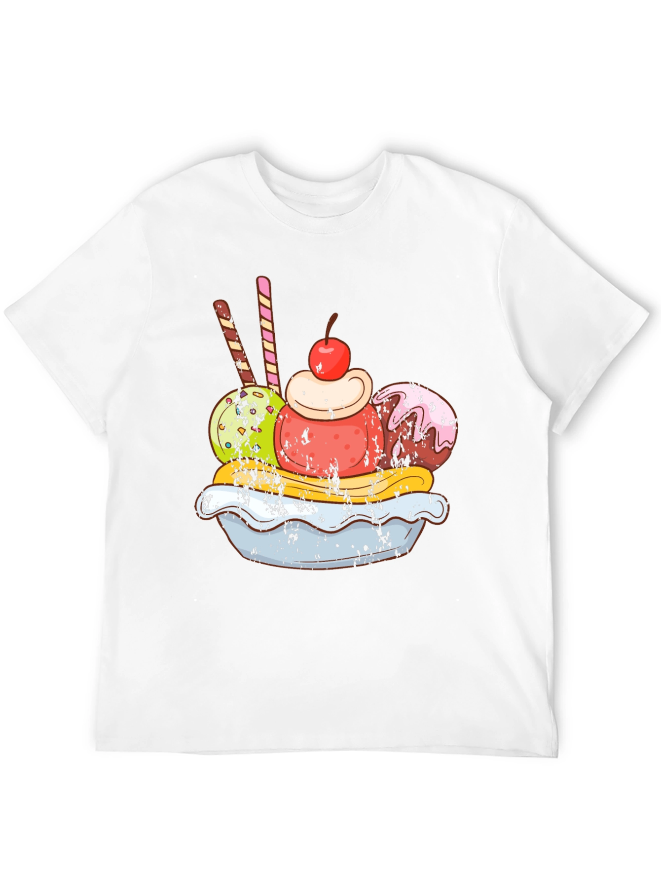 Ice Cream Sundae Graphic Tee - Tasty Design